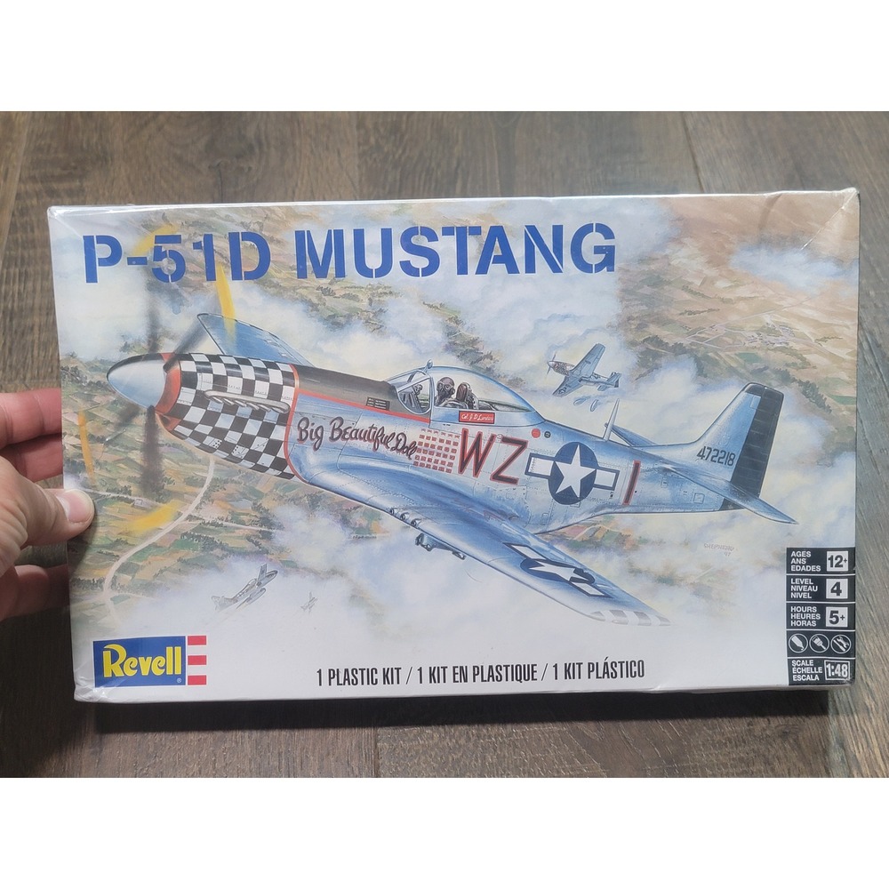 Revell 1:48 WWII Fighter Plane Model Kit Bundle P-51D F4U-4 Spitfire Mk II NEW